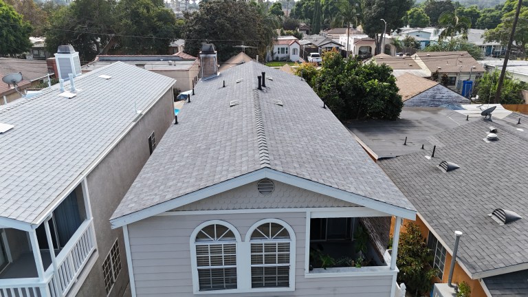 finish of roof repair in glendale, ca