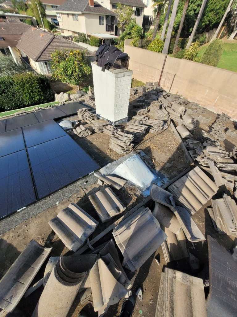 during roof repair in Windsor Hills, CA