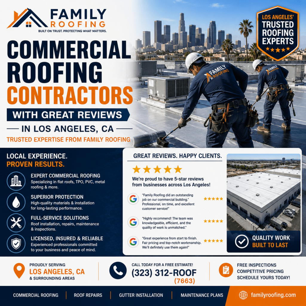 Commercial Roofing Contractors with Great Reviews
